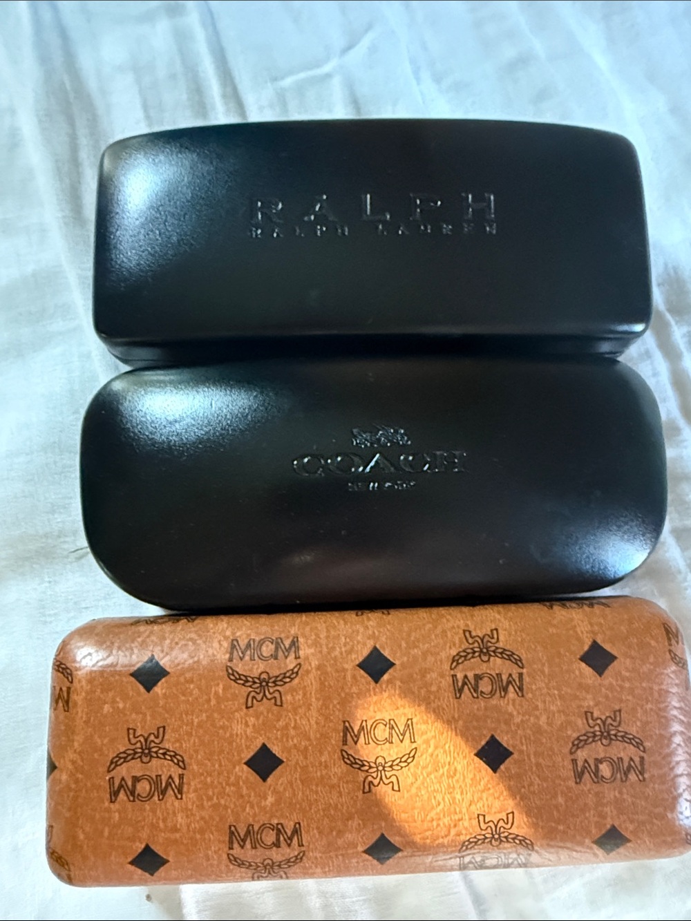 Coach:RL: MCM Eyewear Case with Logo Embossing
